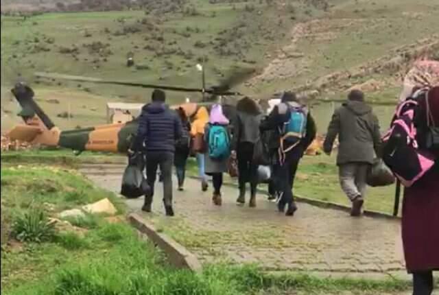 Siirt'te Oy Pusulaları Askeri Helikopterle Taşındı