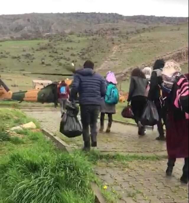 Siirt'te Oy Pusulaları Askeri Helikopterle Taşındı