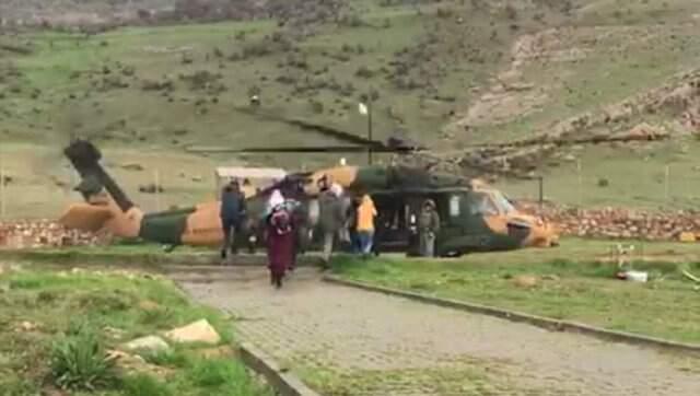 Siirt'te Oy Pusulaları Askeri Helikopterle Taşındı