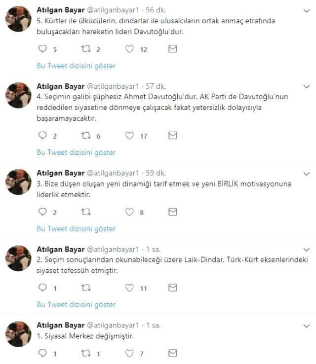 Davutoğlu'nun Eski Danışmanı, Yeni Parti Kurulacağının Sinyalini Verdi