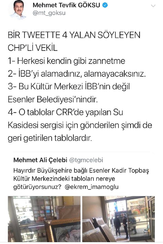 CHP'li Milletvekilinin Sosyal Medya Paylaşımına AK Parti'li Belediye Başkanından Yanıt Geldi