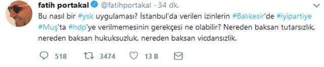 Fatih Portakal'dan YSK'ya Sert Tepki: Nereden Baksan Vicdansızlık Fatih Portakal'dan YSK'ya Sert Tepki: Nereden Baksan Vicdansızlık