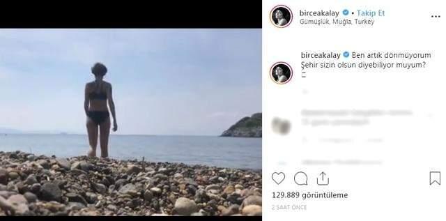 Güzel Oyuncu Birce Akalay'ın İstanbul'u Terk Ettiği İddia Edildi!