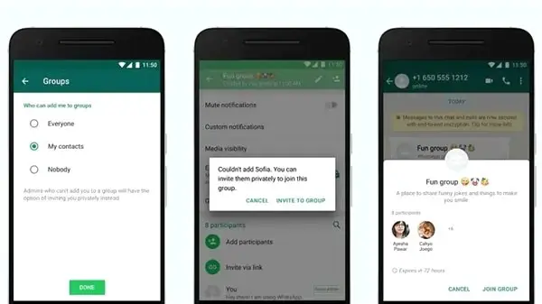 <a class='keyword-sd' href='/whatsapp/' title='Whatsapp'>Whatsapp</a>, 'Gelse de Kurtulsak' Dediğimiz Grup Davetiyesi Özelliğini Duyurdu