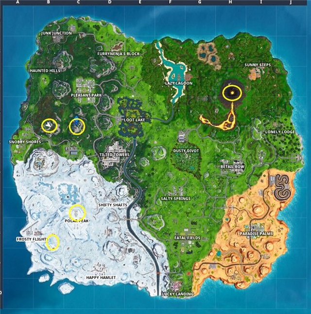 Fortnite Oyuncularının Bu Haftaki Görevi: 'Adadaki En Yüksek 5 Yeri Keşfet'