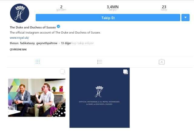 Prens Harry ve Düşes Meghan'ın Instagram Hesabı Dünya Rekoru Kırdı
