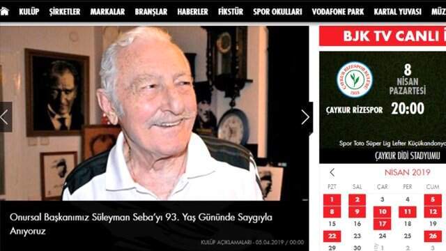 Beşiktaş Süleyman Seba'nın Doğum Gününü Unutmadı Beşiktaş Süleyman Seba'nın Doğum Gününü Unutmadı