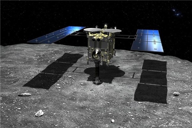 Japonların <a class='keyword-sd' href='/uzay-araci/' title='Uzay Aracı'>Uzay Aracı</a> Hayabusa2, Bir Asteroidi Başarıyla Vurdu