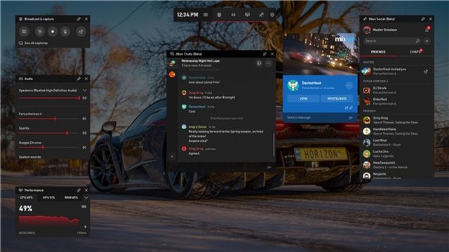Windows 10'un Yenilenen Oyun Çubuğu'na İlk Bakış