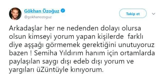 Gökhan Özoğuz, Semiha Yıldırım Yorumuyla Sosyal Medyaya Damga Vurdu!