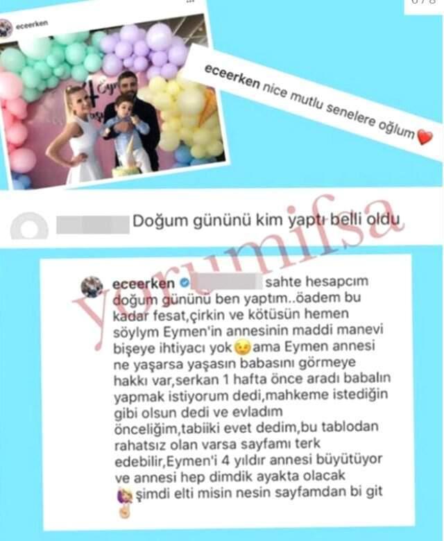 Oğlunun Doğum Gününde Eski Eşiyle Bir Araya Gelen Ece Erken'i Takipçisi Çıldırttı