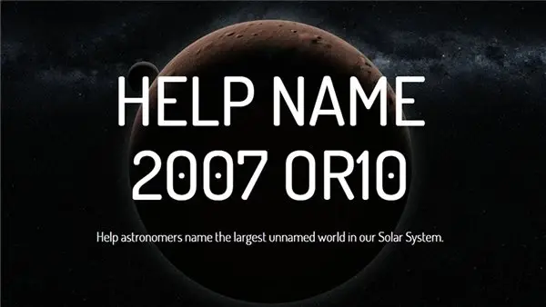 Güneş Sisteminin İsimsiz Gezegenine Oy Birliği ile İsim Verilecek