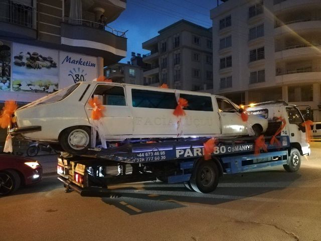 Osmaniyeli Genç, 1978 Model Toros'u Limuzine Çevirip Gelin Arabası Yaptı