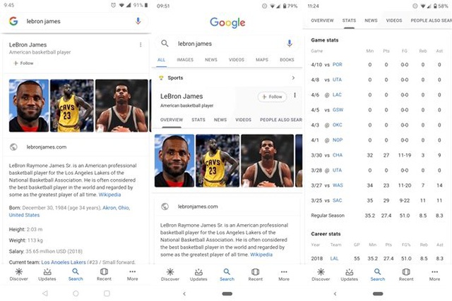 Google, Arama Sonuçlarını Ek Bilgiler ve Sekmelerle Geliştirdi