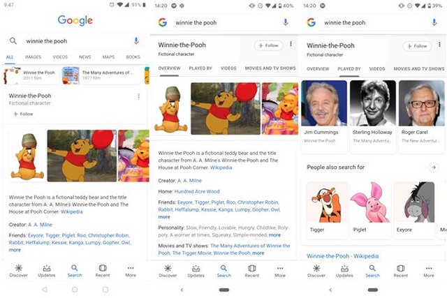 Google, Arama Sonuçlarını Ek Bilgiler ve Sekmelerle Geliştirdi