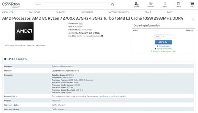 Amd'nin 50. Yılına Özel Ryzen 7 2700x İşlemcisi Piyasaya Sürülmeden Bitti