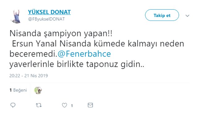 Fenerbahçeli Taraftarlar Ersun Yanal'ı İstifaya Çağırdı!