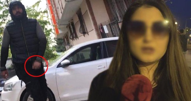 Genç Kadın, Kendisini Takip Edip Cinsel Organını Gösteren Sapığı Kameraya Kaydetti!