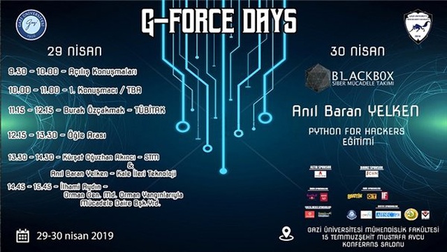 G-Force Days, 29-30 Nisan'da <a class='keyword-sd' href='/gazi-universitesi/' title='Gazi Üniversitesi'>Gazi Üniversitesi</a>'nde