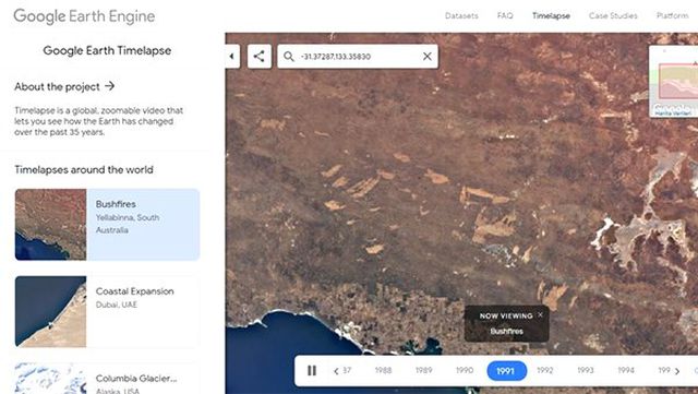 Google Earth'ün Timelapse Modu, Mobilde Kullanılabilir Hale Geldi