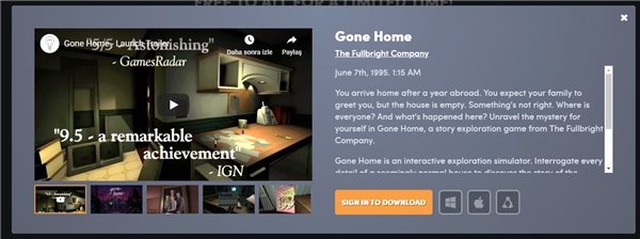 Steam'de 24 TL Olan Oyun, Humble Bundle'da Kısa Süreliğine Ücretsiz Oldu (Windows, Mac, Linux)