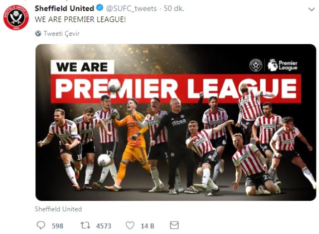 Sheffield United, 12 Yıl Sonra Premier Lige Döndü