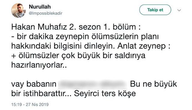 Hakan: Muhafız'ın Pek Beğenilmeyen 2. Sezonu İçin Sosyal Medyada Yapılan Yorumlar