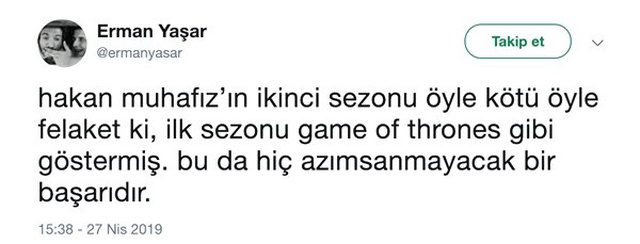 Hakan: Muhafız'ın Pek Beğenilmeyen 2. Sezonu İçin Sosyal Medyada Yapılan Yorumlar