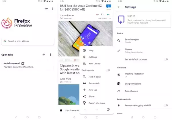 Mozilla, Android'de Firefox'un Yerini Alacak Fenix İsminde Bir Tarayıcı Geliştiriyor