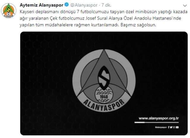 Alanyasporlu Josef Sural Hayatını Kaybetti