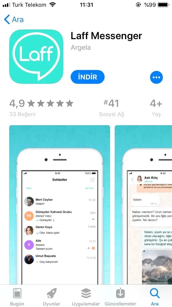 Yerli Mesajlaşma Uygulaması 'Laff', Mobil Platform İçin Yayınlandı