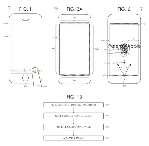 Apple'ın Ekranda Parmak İzi Teknolojisi İçin Çalıştığını Gösteren Patent