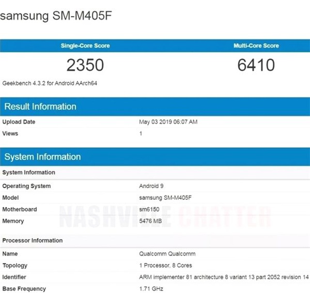 Samsung Galaxy M40'ın Teknik Özellikleri Geekbench'te Ortaya Çıktı