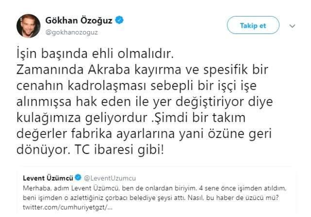 Şarkıcı Gökhan Özoğuz'dan Dikkat Çeken T.C Paylaşımı