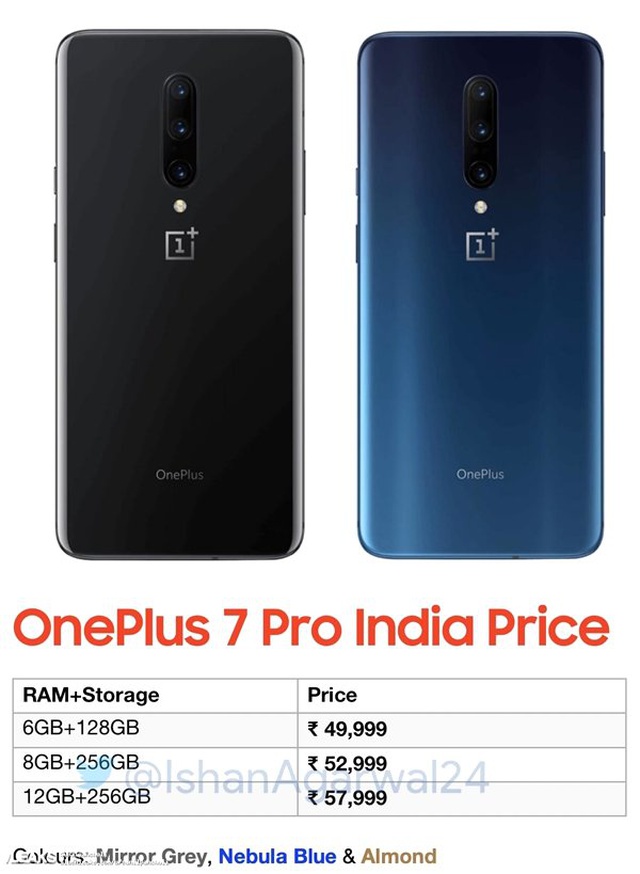 Oneplus 7 Pro'nun Önceki Telefonları Aratan Fiyatı Ortaya Çıktı