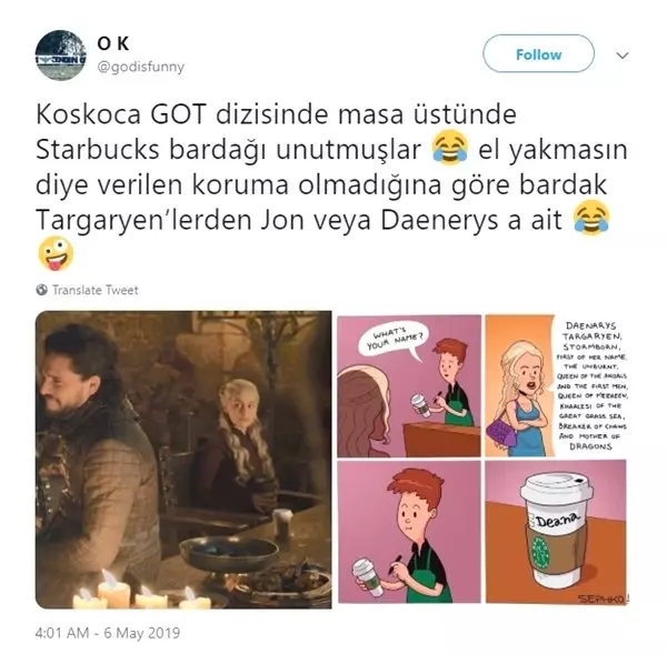 Game Of Thrones Dizisinde Starbucks Bardağı Unutuldu, Sosyal Medya Yıkıldı