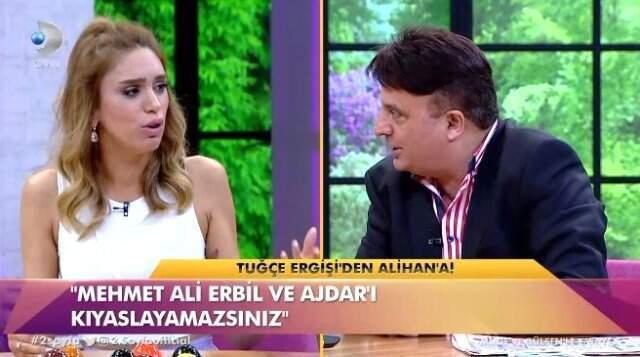 Model Tuğçe Ergişi ile Alihan Canlı Yayında Birbirine Girdi