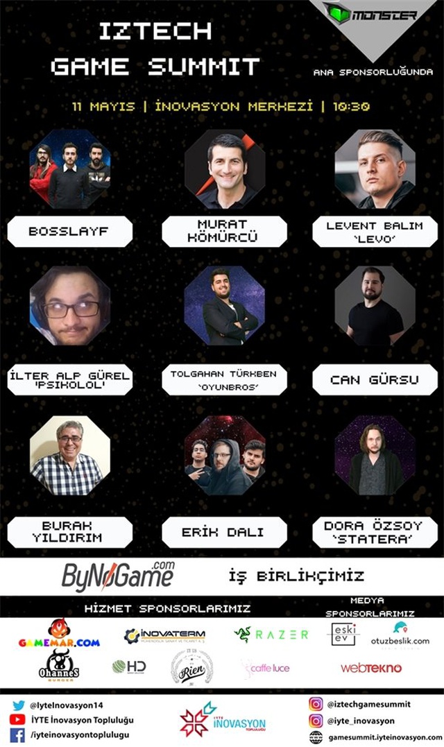 Iztech Game Summit, 11 Mayıs'ta İyte'de