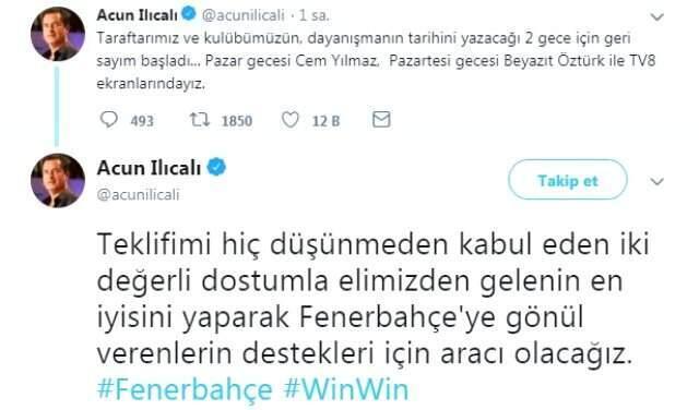 Acun Ilıcalı'dan, Fener Ol Kampanyasıyla İlgili Yeni Açıklama