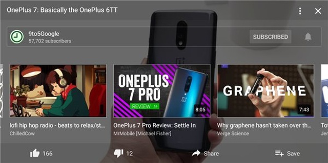 Youtube'un Tam Ekran Kullanıcı Arayüzüne 'Beğenme' ve 'Paylaşma' Gibi Yeni Eylemler Eklendi