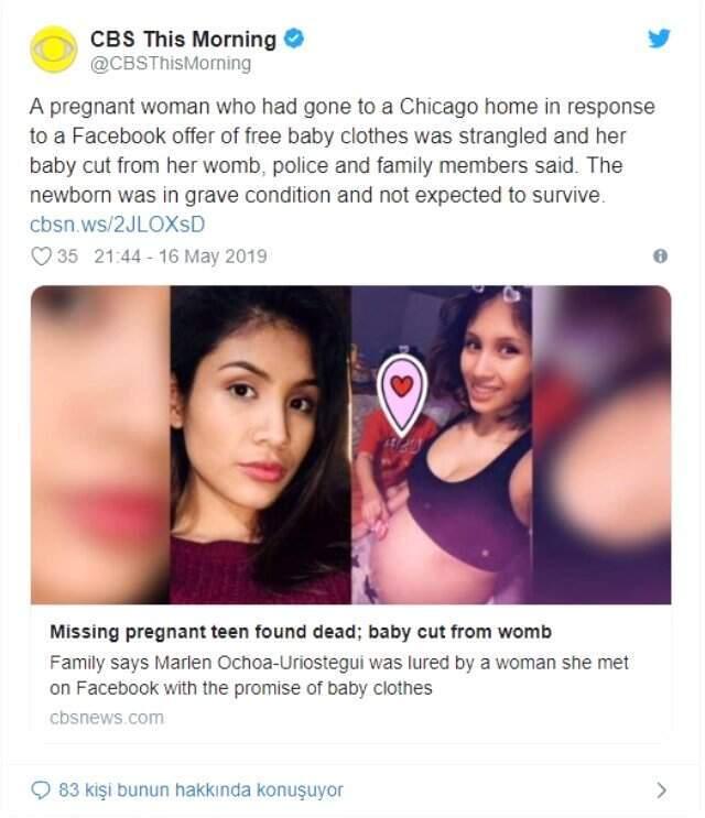 ABD'de Dehşet Veren Olay! Hamile Kadını Boğarak Öldürdü, Karnından Bebeğini Aldı