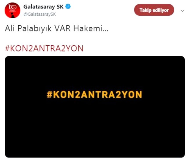 Galatasaray'dan Flaş Ali Palabıyık Paylaşımı