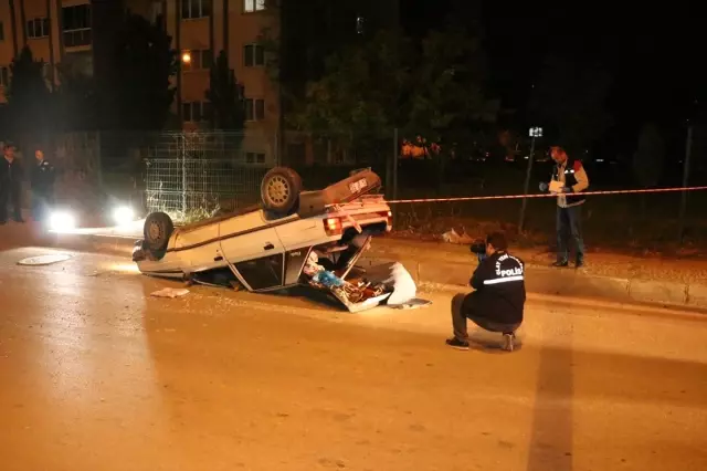 Çaldığı Otomobili Tepetaklak Eden Hırsız, Kayıplara Karıştı