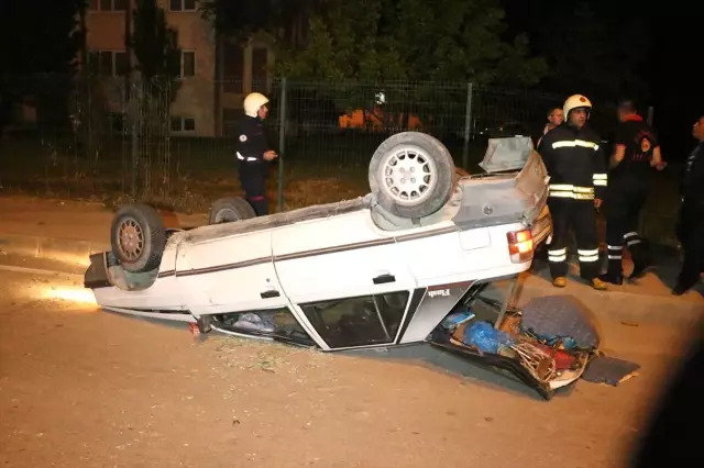 Çaldığı Otomobili Tepetaklak Eden Hırsız, Kayıplara Karıştı