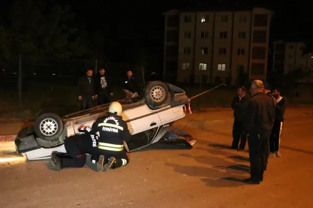 Çaldığı Otomobili Tepetaklak Eden Hırsız, Kayıplara Karıştı