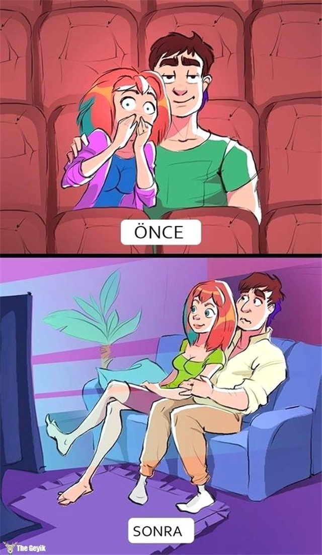 Evlilikten Önce ve Sonra İlişkilerin Değişimini Gösteren 9 Komik Çizim