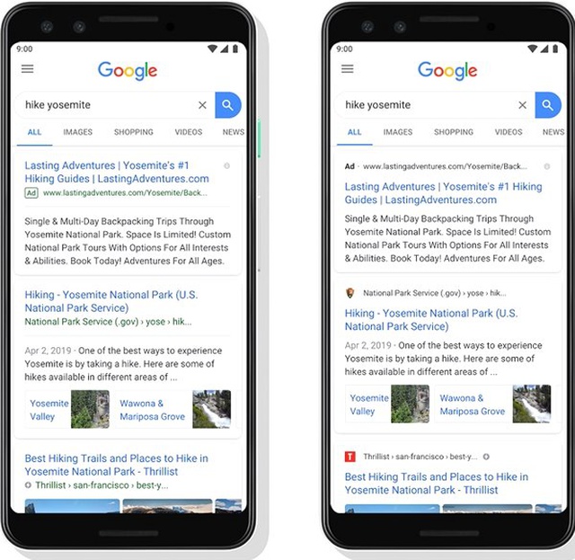 Google, Arama Sonuçları Sayfasında Çeşitli Değişiklikler Yapıyor