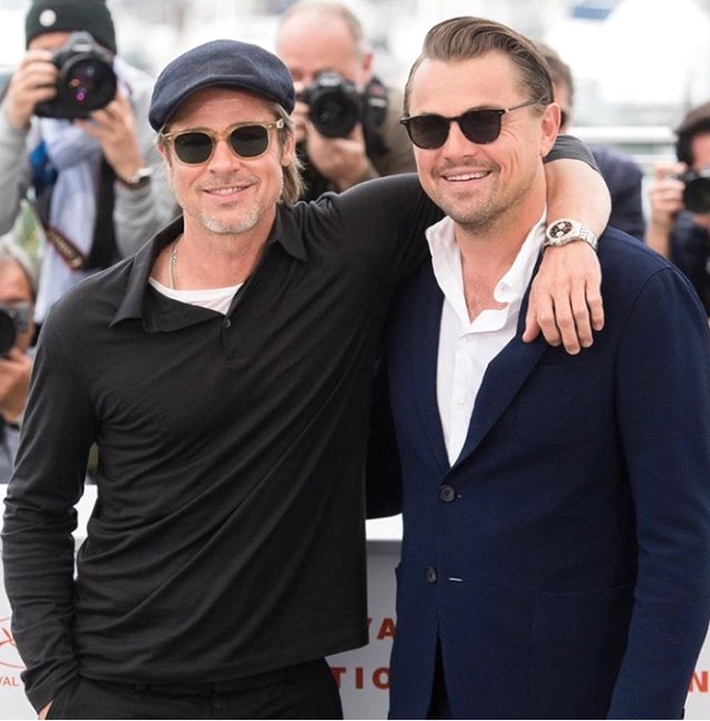 Brad Pitt ve Leonardo Di Caprio, Cannes Film Festivaline Son Halleriyle Damga Vurdu