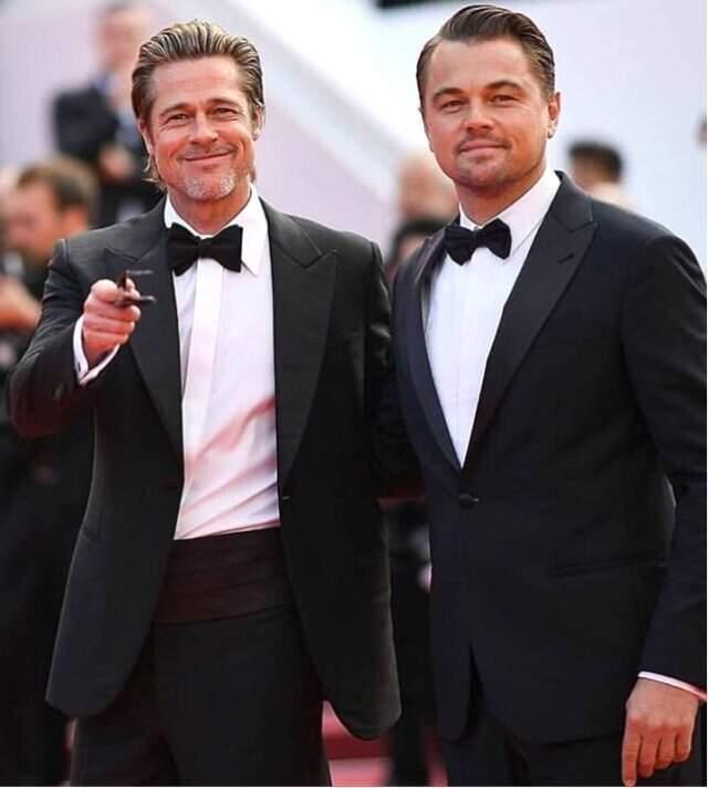 Brad Pitt ve Leonardo Di Caprio, Cannes Film Festivaline Son Halleriyle Damga Vurdu