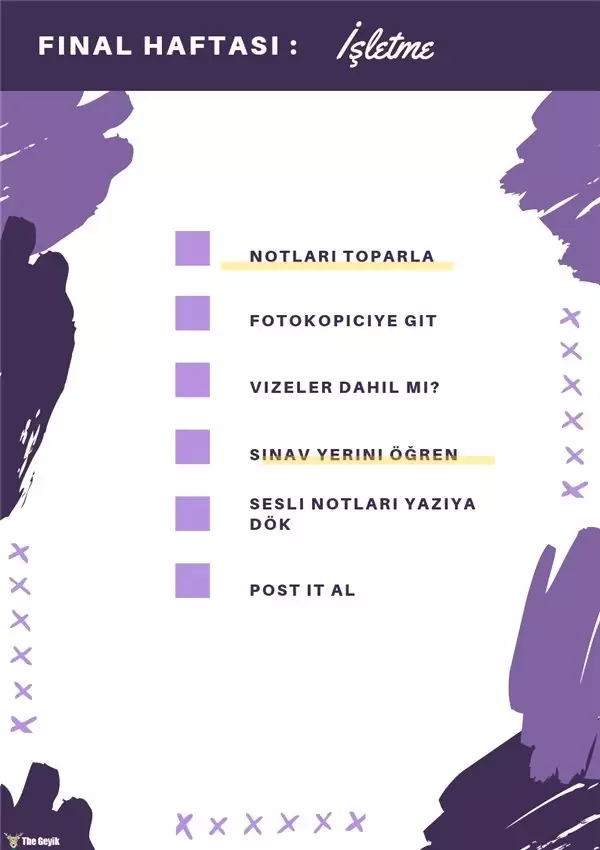 Yapılacaklar Listesi (To Do List) Nasıl Hazırlanır?